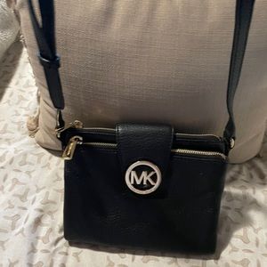 Michael Kors black and gold cross body